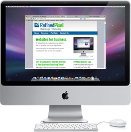 iMac with screenshot